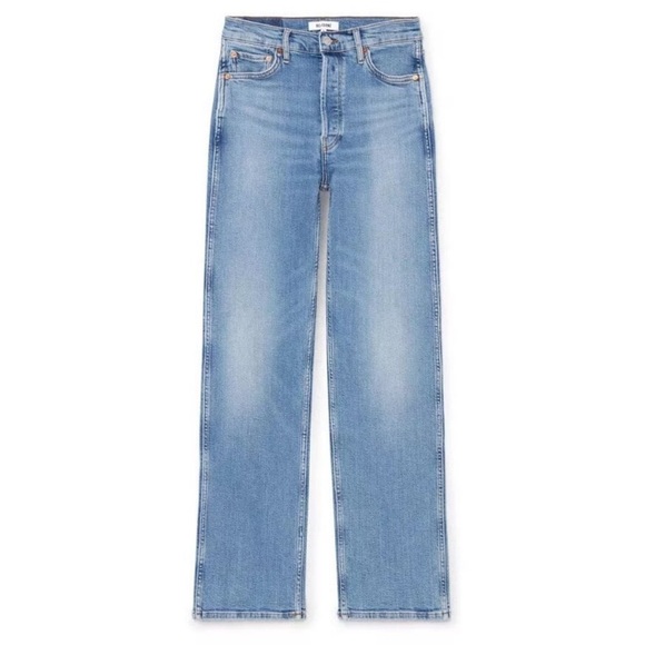 NWT RE/DONE 90’s high rise loose jeans in rio fade size 27 - Picture 7 of 16